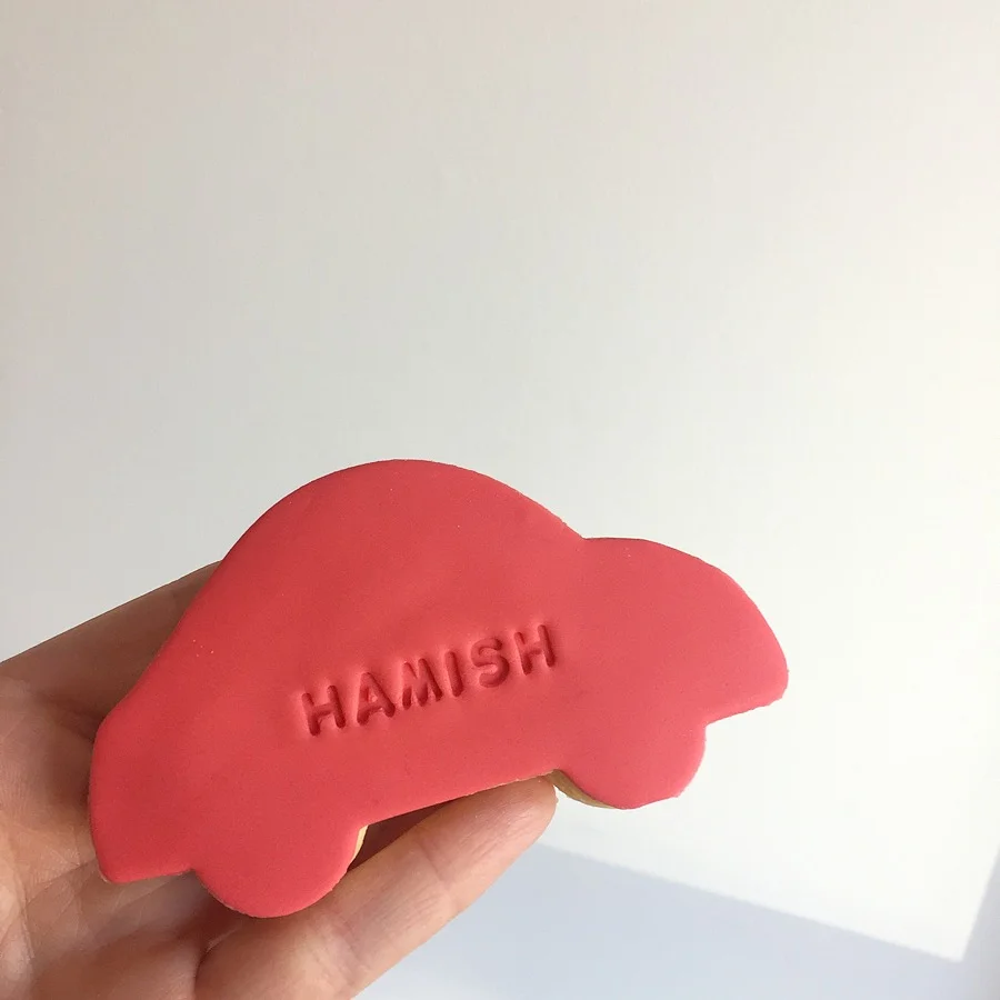 Car biscuit with name.JPG