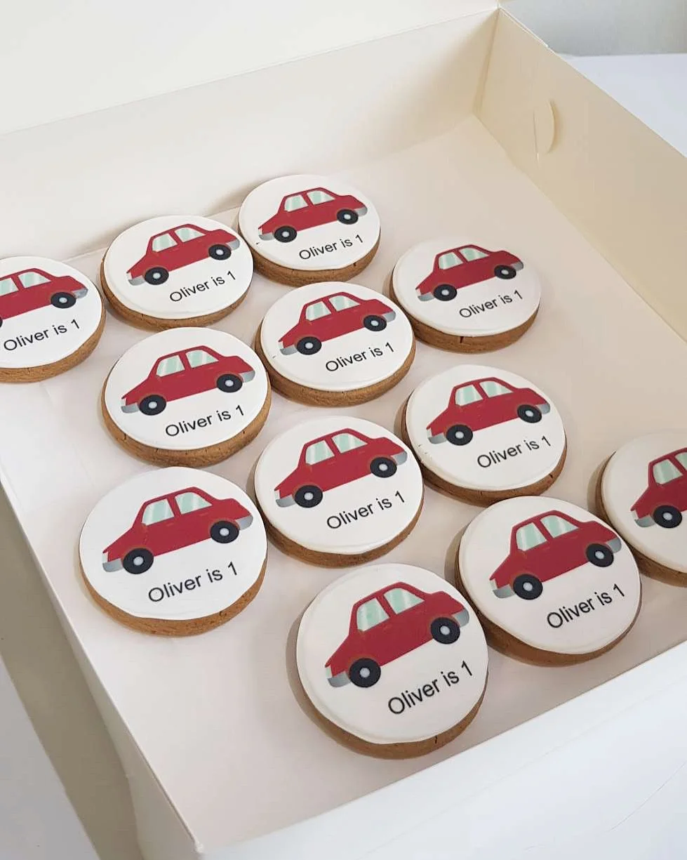 Personalised Edible Image Car Cookies