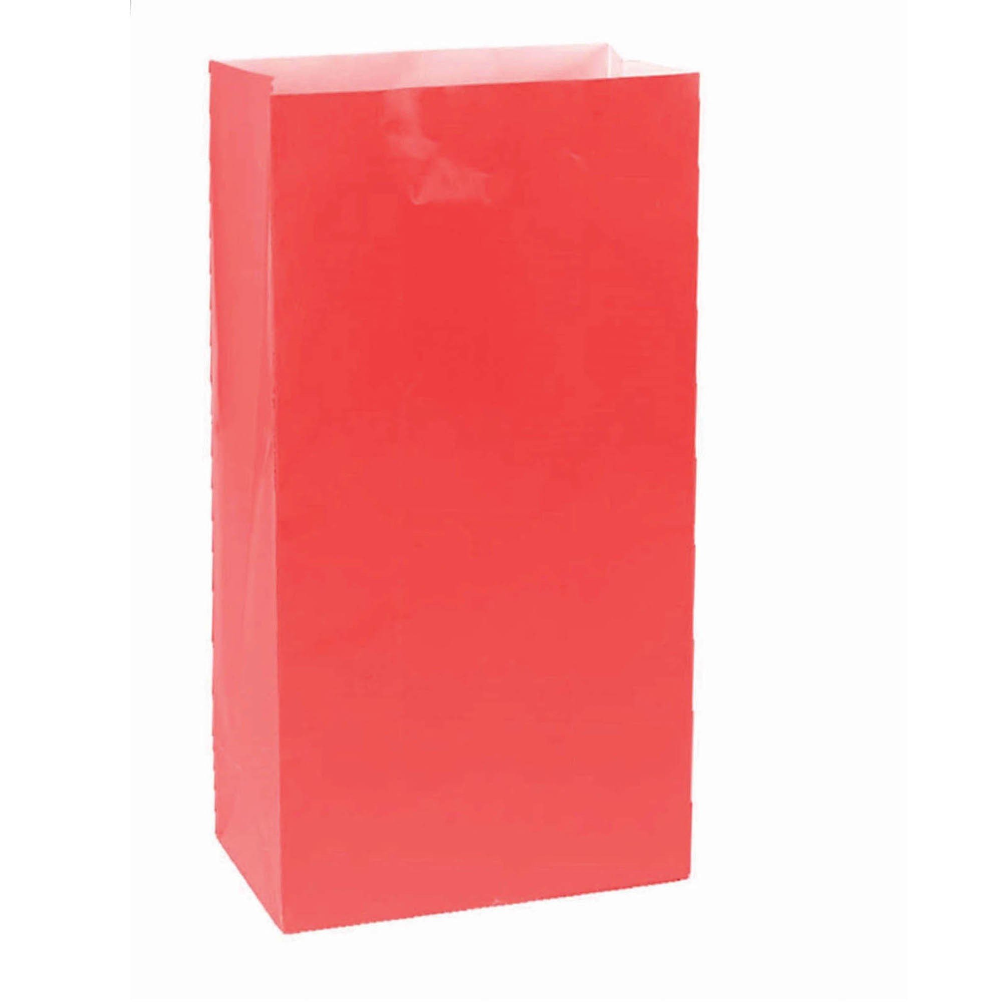 Apple Red Large Paper Treat Bags