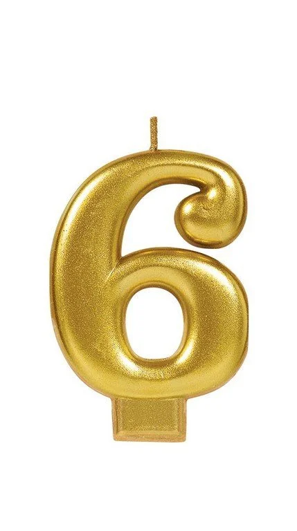 Candle Numeral Metallic Gold #6.jpg