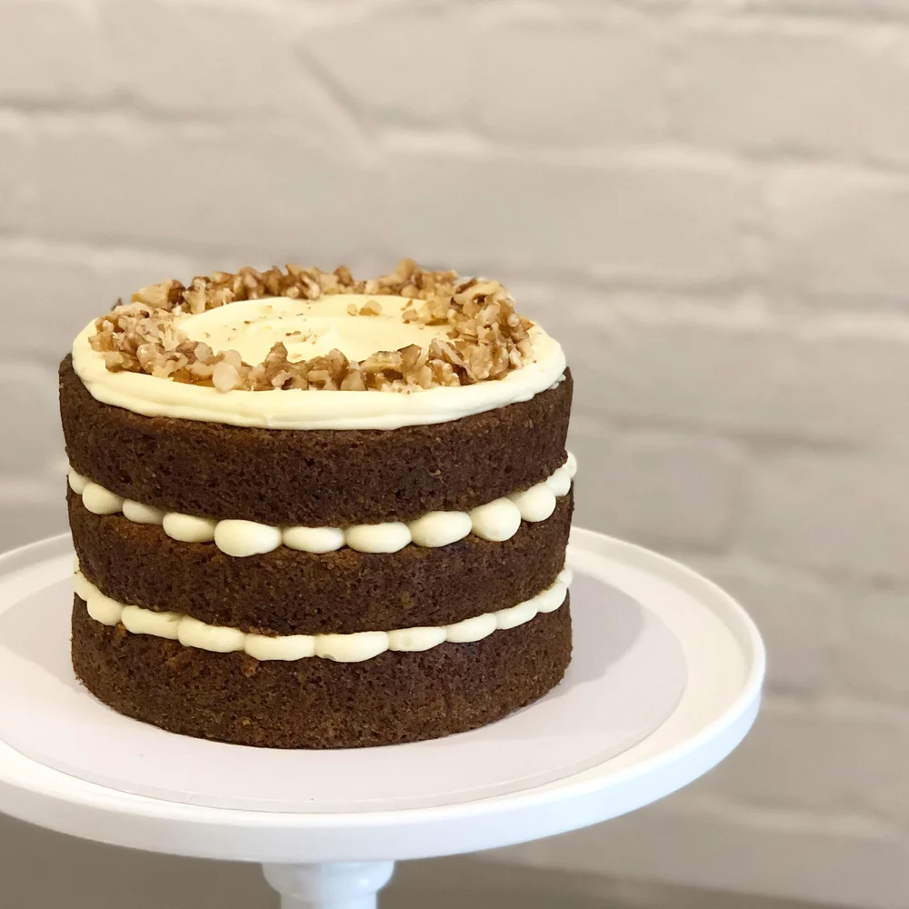 Naked Carrot Cake with Cream Cheese Icing — Burnt Butter Cakes