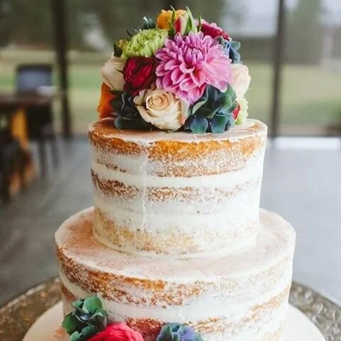 Sophie And Steve Semi Naked Cake