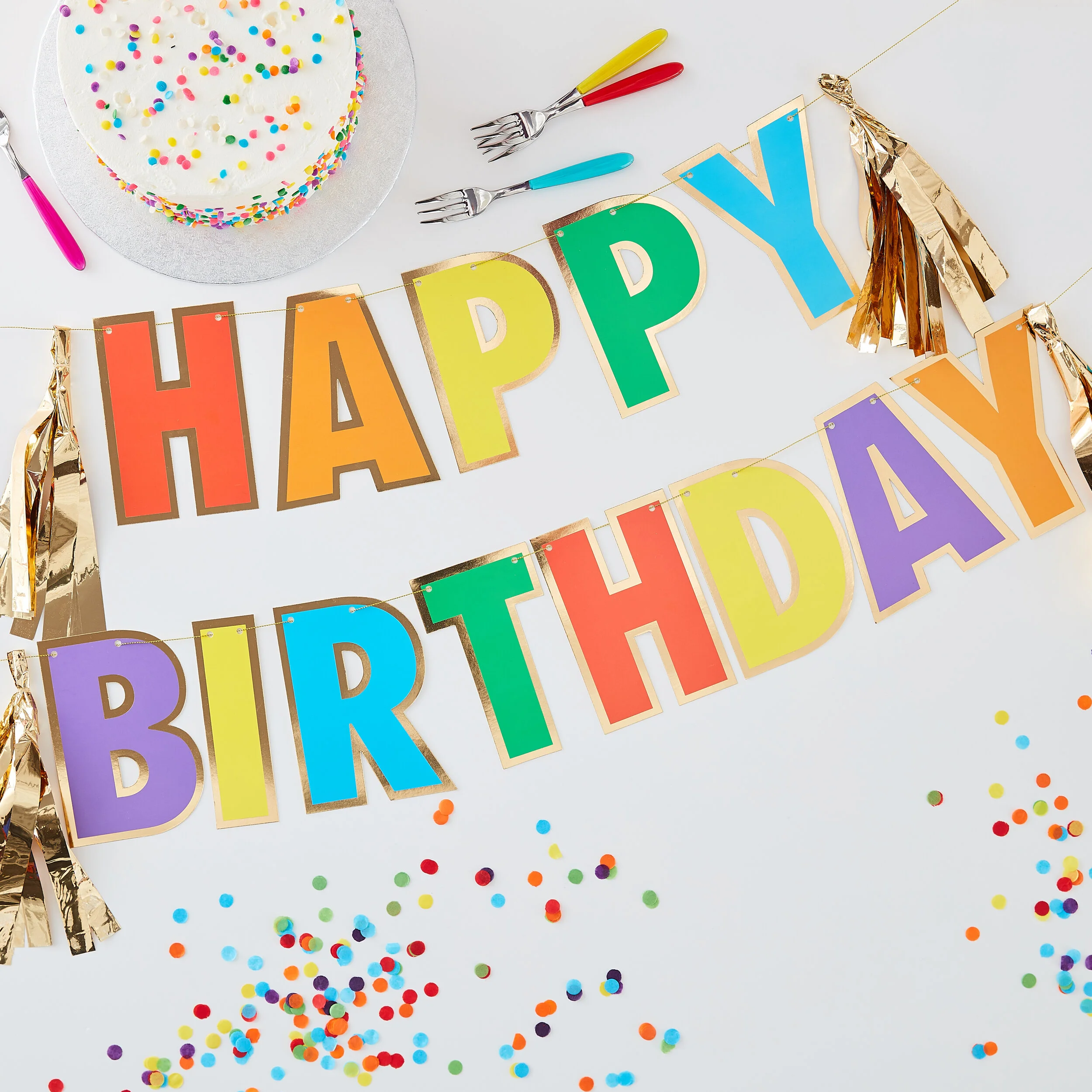 Rainbow Happy Birthday Bunting