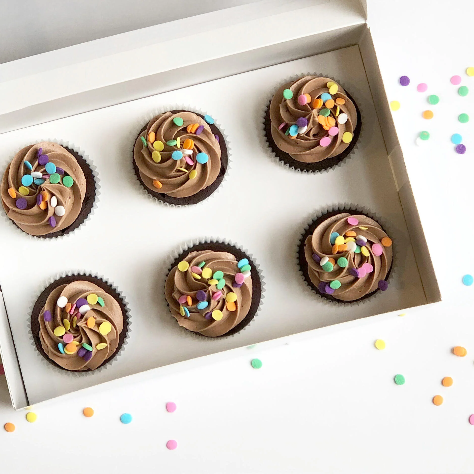 Chocolate Confetti Cupcakes - 6 pack