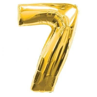 Gold Giant Number 7 Balloon 86cm (Discontinued)