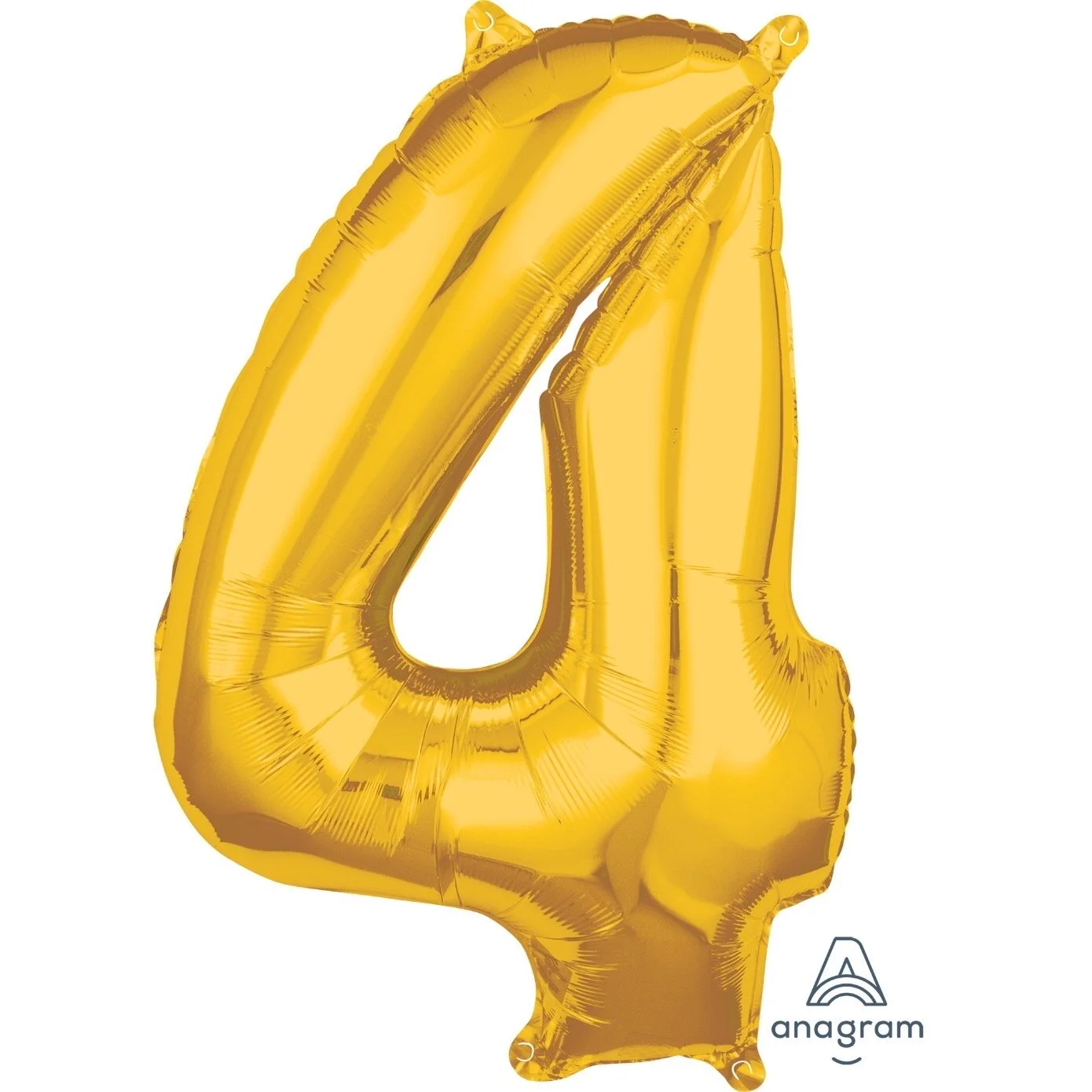 Gold Medium Sized Number 4 Balloon 66cm