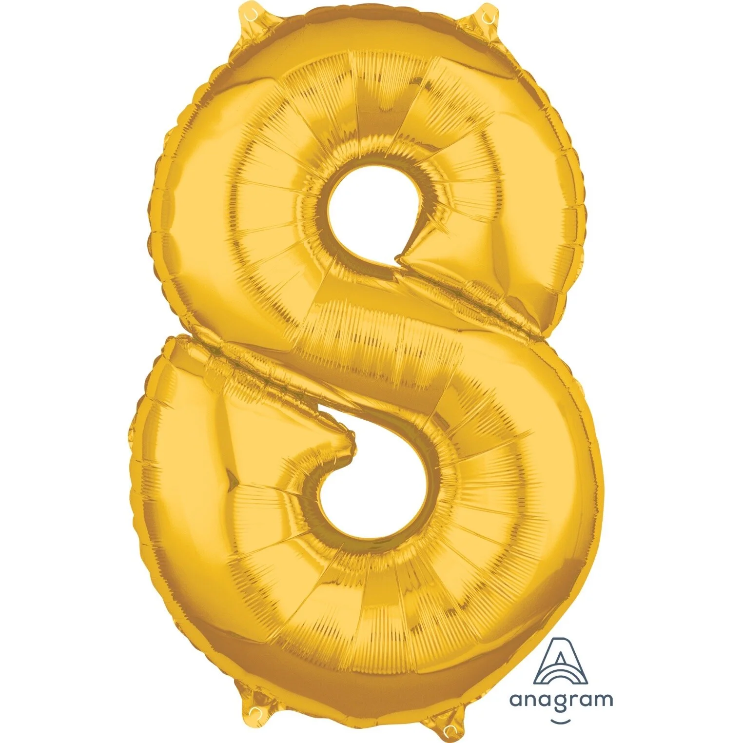 Gold Medium Sized Number 8 Balloon 66cm