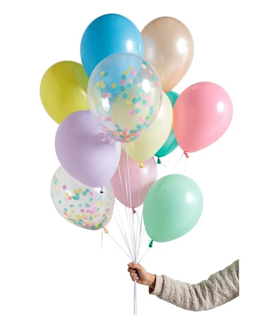 Pastel Rainbow 12 Balloon Set 28cm