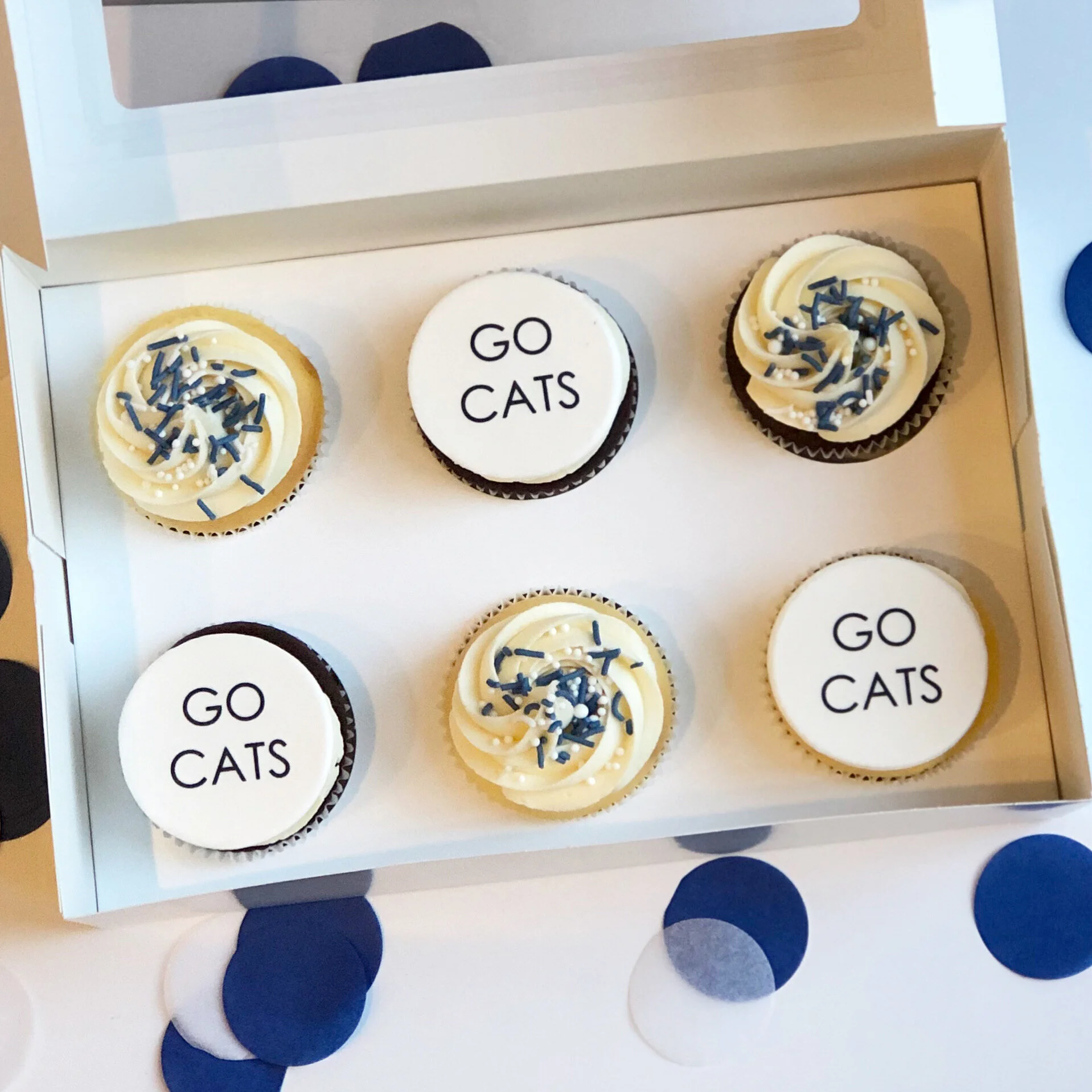 Geelong Cats Cupcakes 6 pack — Burnt Butter Cakes