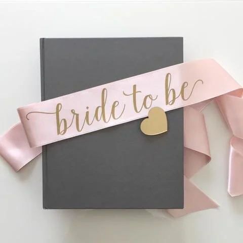 Pink Bride To Be Sash