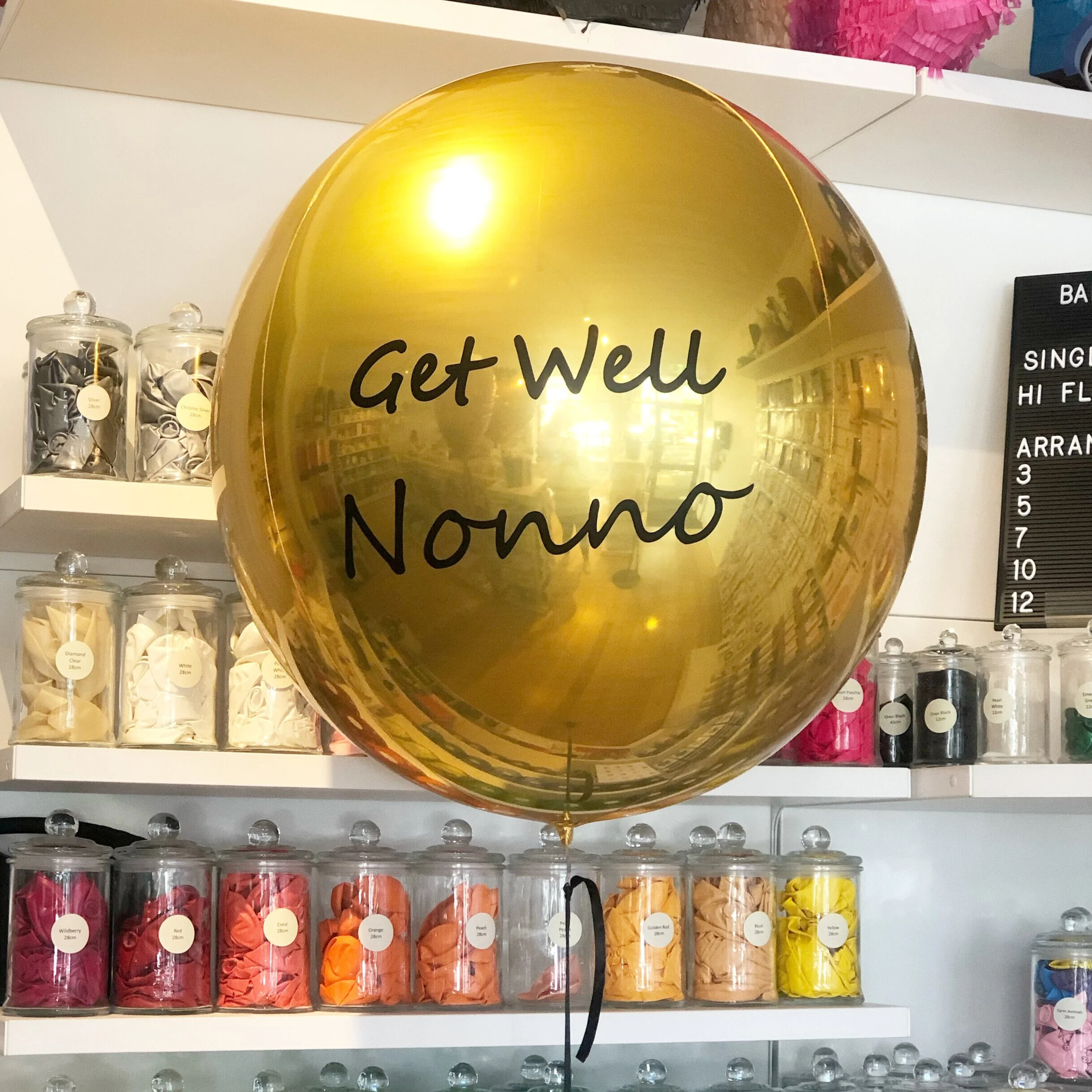 Get Well Custom Name (Charlie Font) Decal