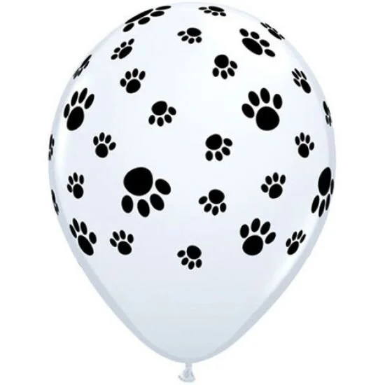 Paw Print Latex Balloon 28cm