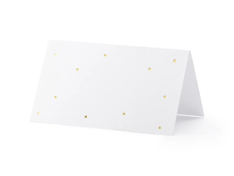 Gold Dot Place Cards