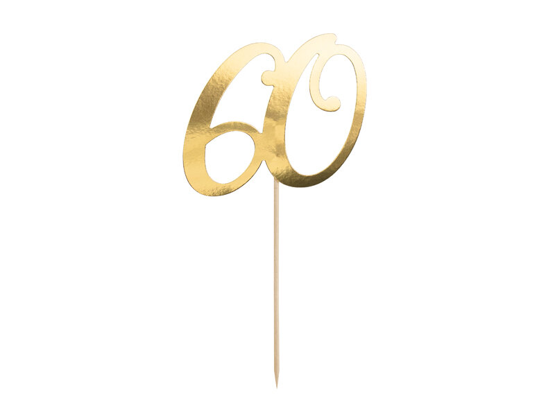 60th Birthday Cake Topper at Rs 212.50 / Piece in Delhi | WNNA PARTY