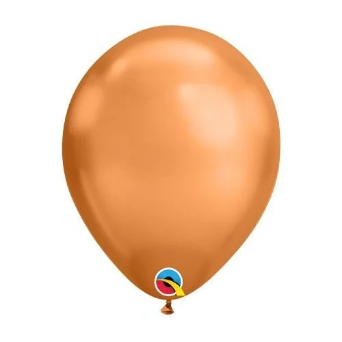 Chrome Copper Loose Latex Balloon 28cm