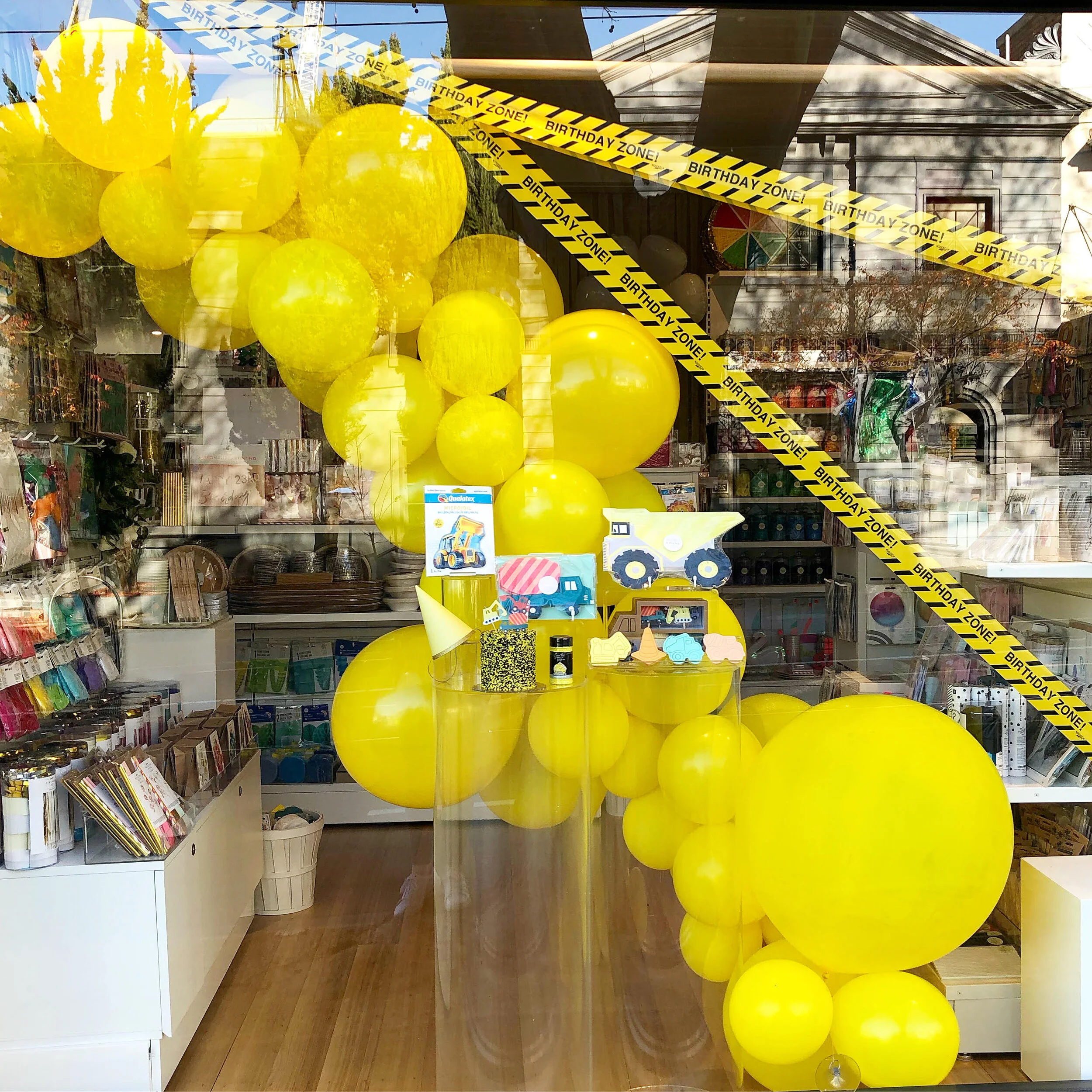 Yellow Solid Colour Balloon Garland (min 2m) - Inflated