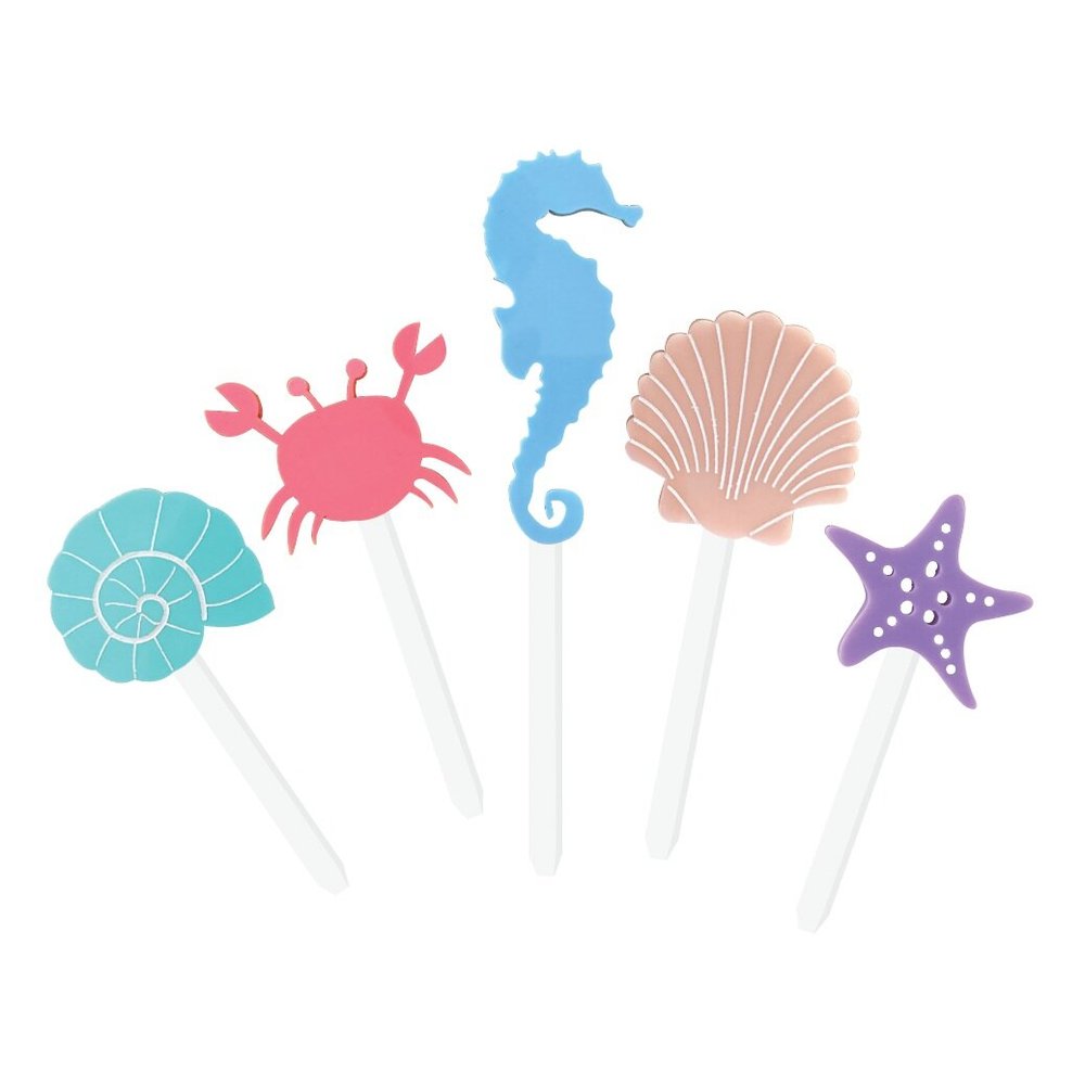 Sea Creatures Cake Topper Set Burnt Butter Cakes Sea Creatures Cake Topper Set Burnt Butter Cakes