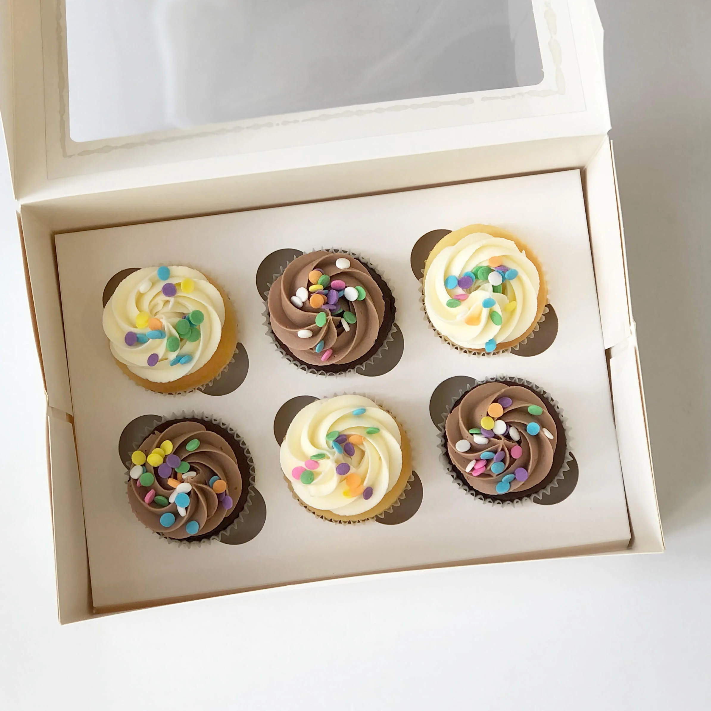 Mixed Confetti Cupcakes - 6 pack