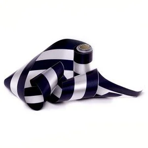 Navy and White Ribbon