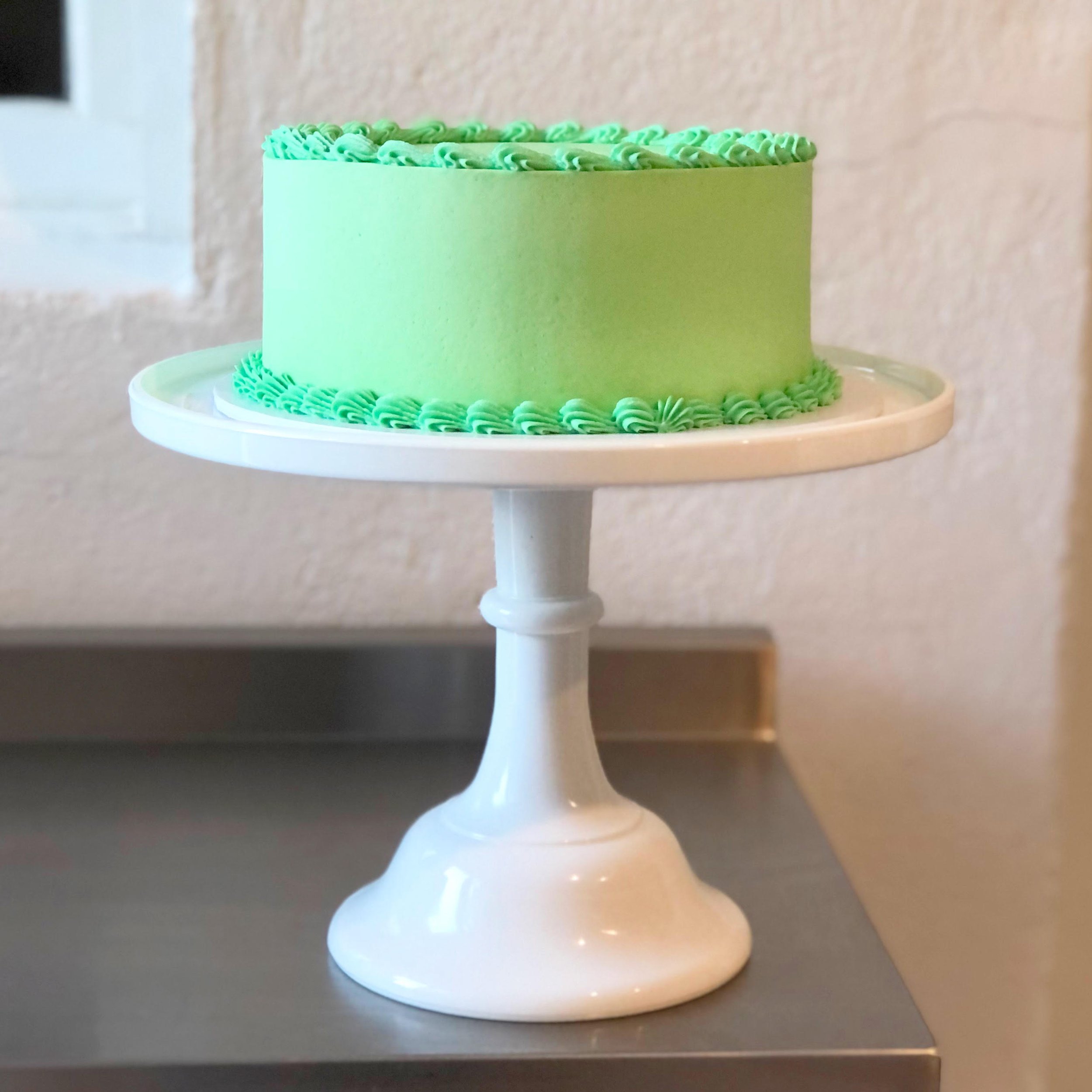 Fully Iced Custom Colour Butter Cream Cake with Piping (Pre Order) — Burnt  Butter Cakes