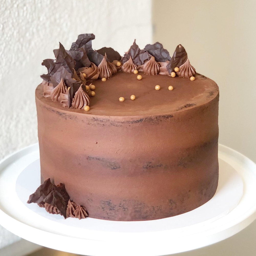 Chocolate Mud Semi Naked Cake — Burnt Butter Cakes