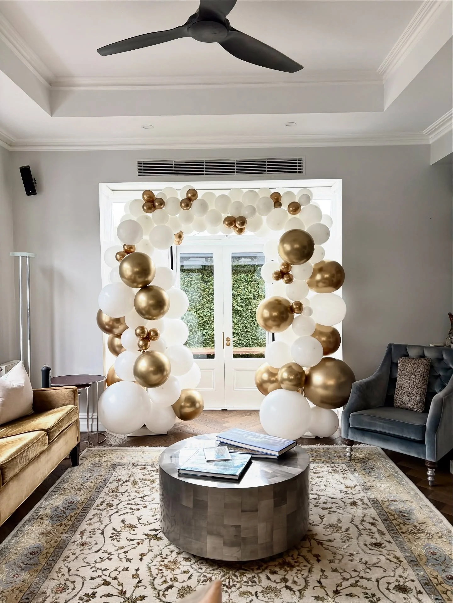 This balloon wedding arch made for the most adorable 60th wedding anniversary party backdrop last weekend. Complete with a surprise visit from Elvis himself and a nuptial renewal! The thought and planning that went into this special occasion was an a