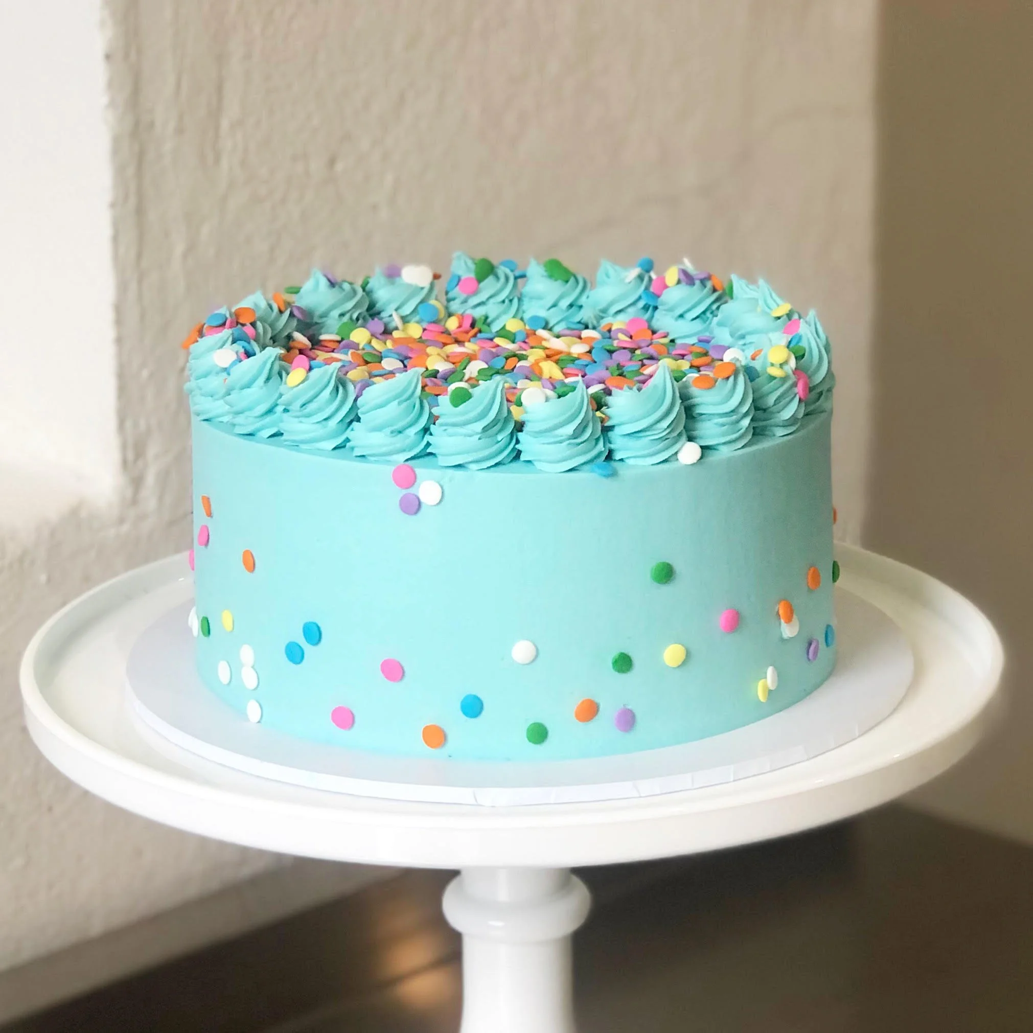 Custom Colour Fully Iced Confetti Mud Cake (Pre Order)