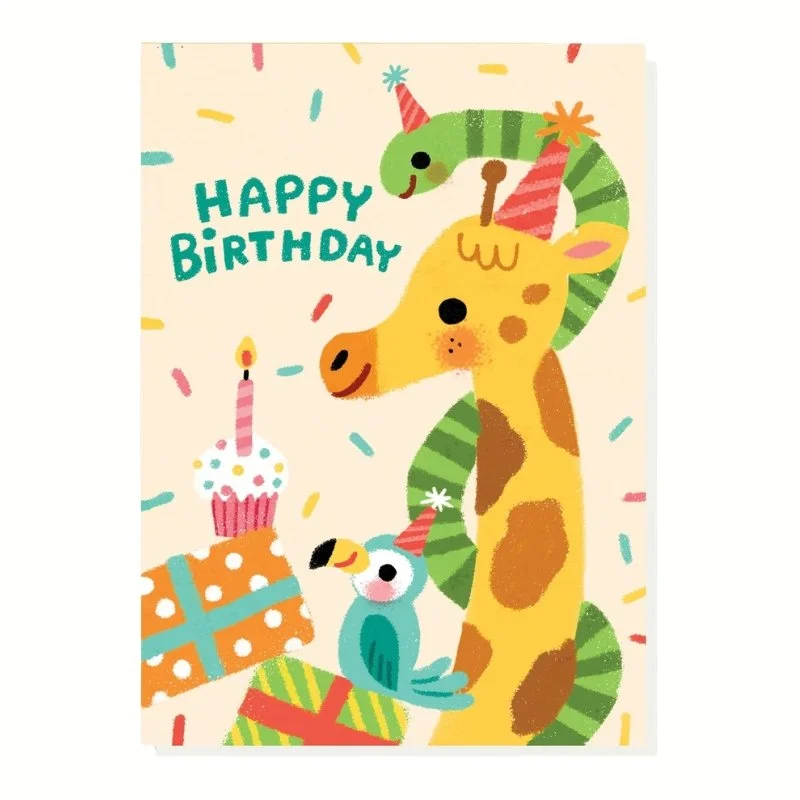 Happy Birthday Party Animals Card