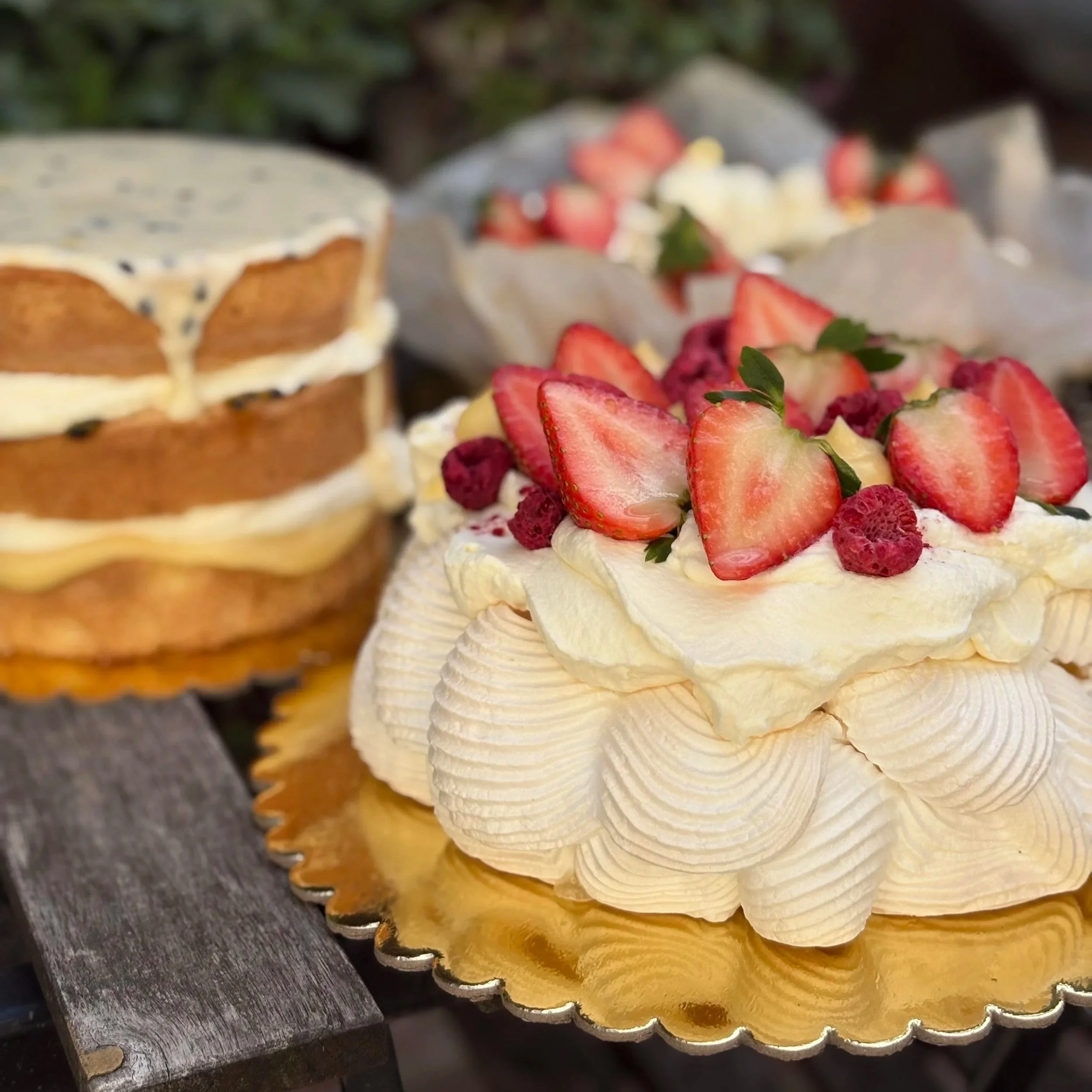 Strawberry, Raspberry And Lemon Curd Pavlova