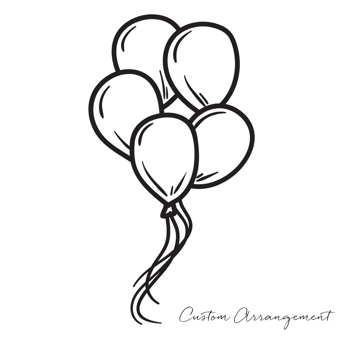 Custom 3 Balloon Arrangement 28cm