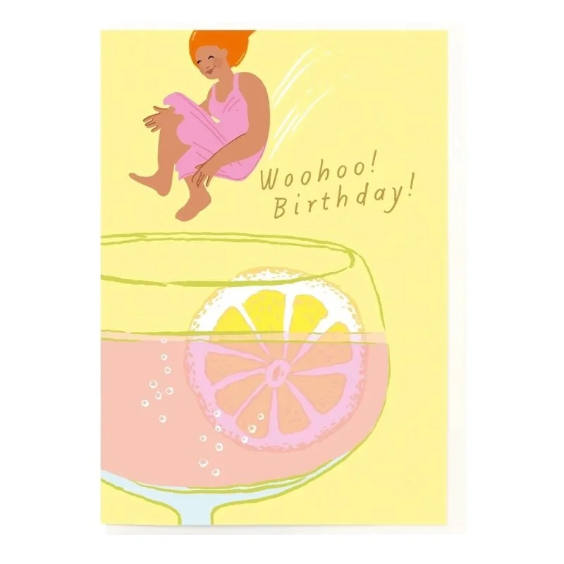 Into Drink Birthday Card