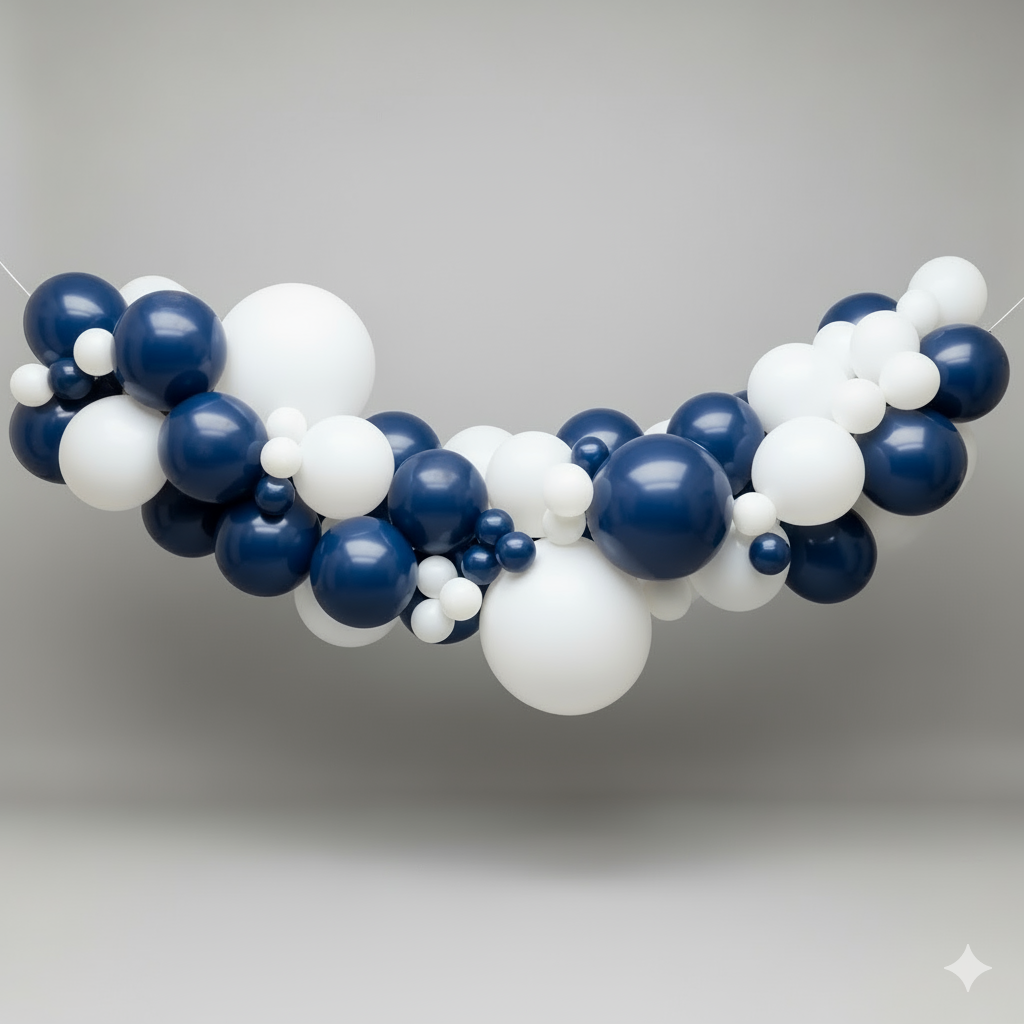 Geelong Cats Balloon Garland (min 2m) - Inflated