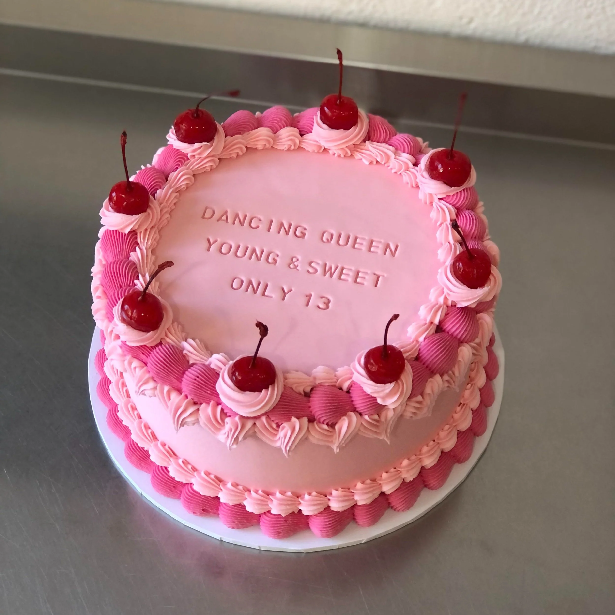 Fondant Imprinted Cake Message
