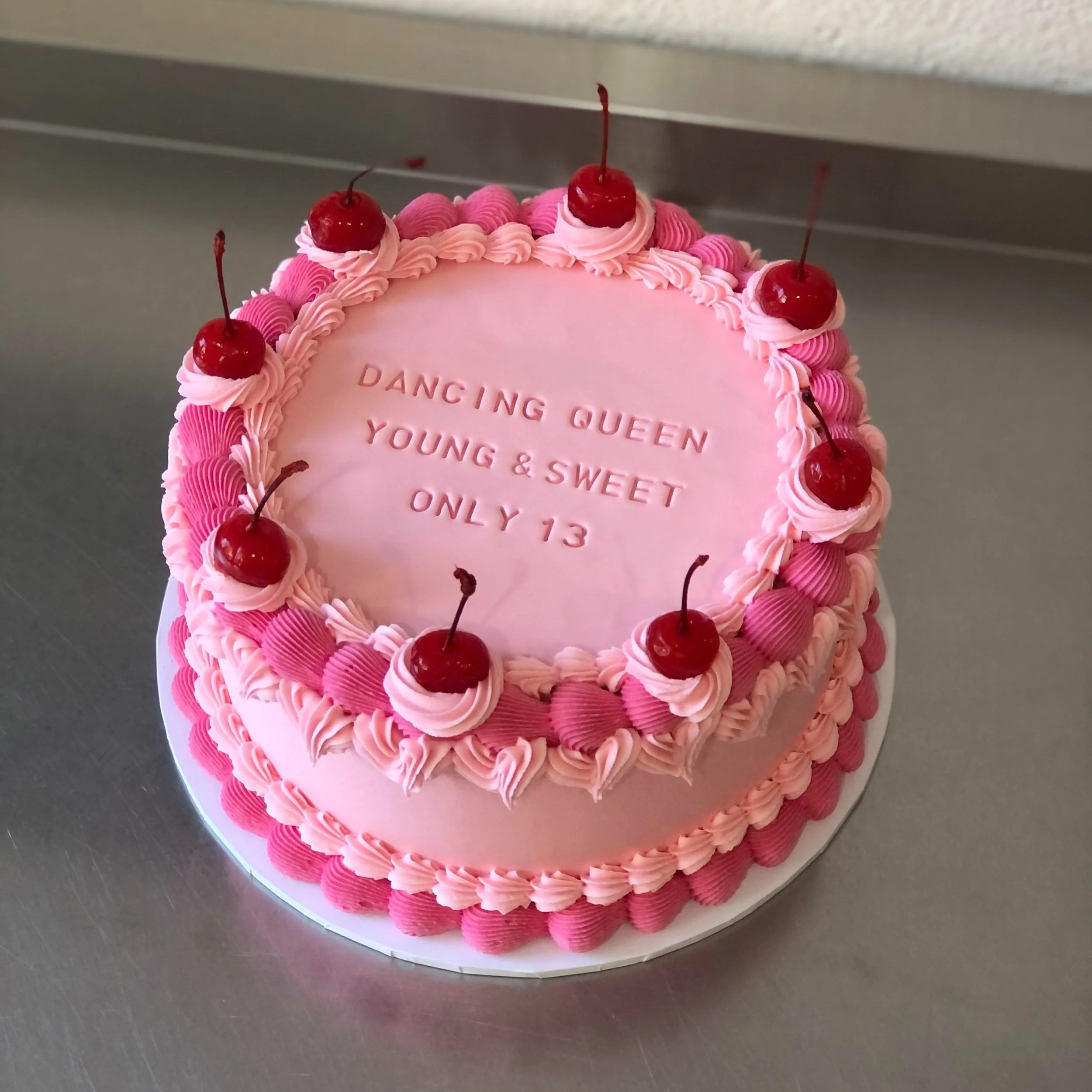 Fondant Imprinted Cake Message