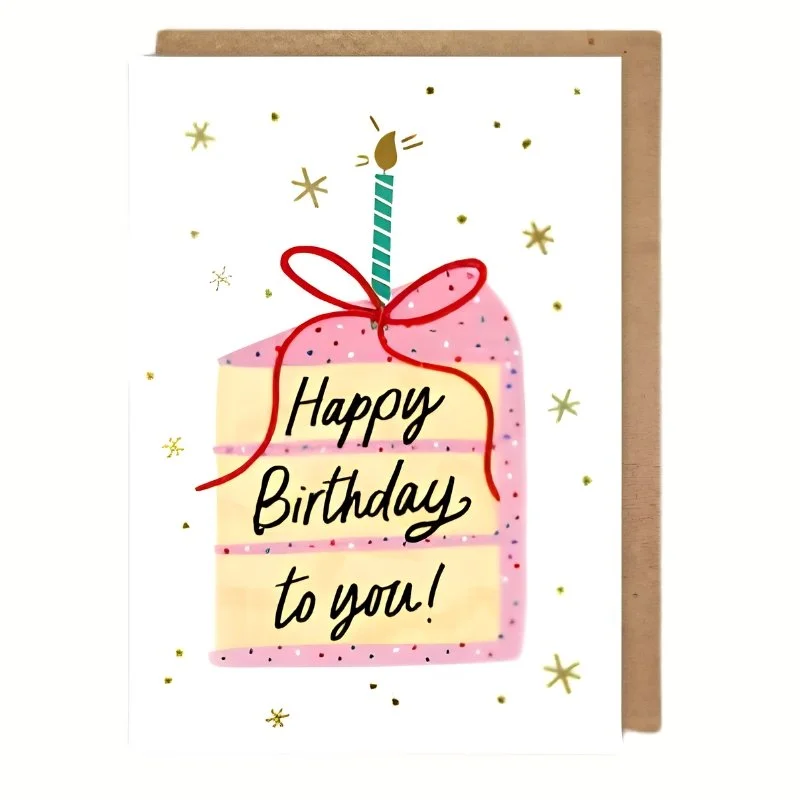 Happy Birthday Sprinkle Cake Card