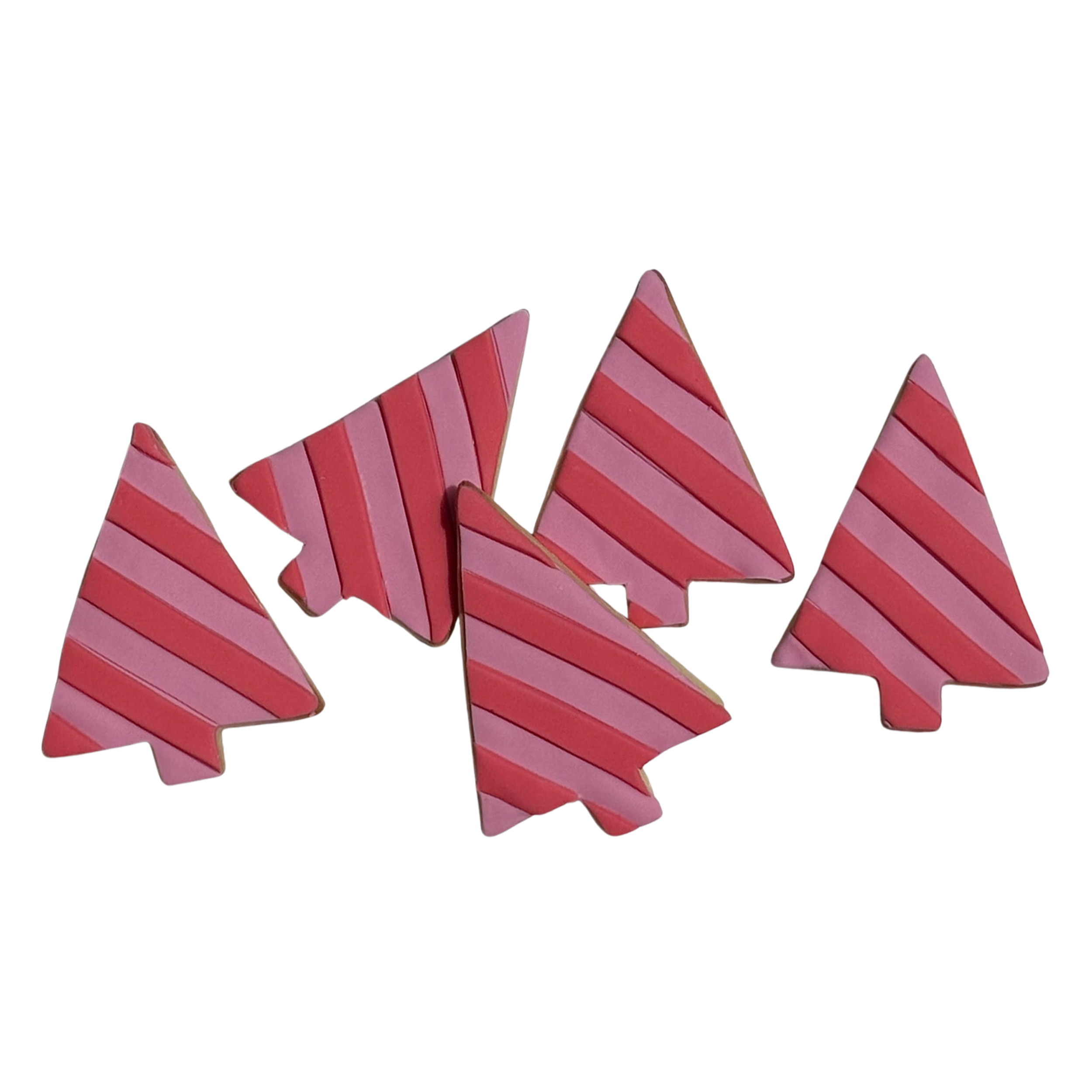 Stripey Christmas Tree Cookies