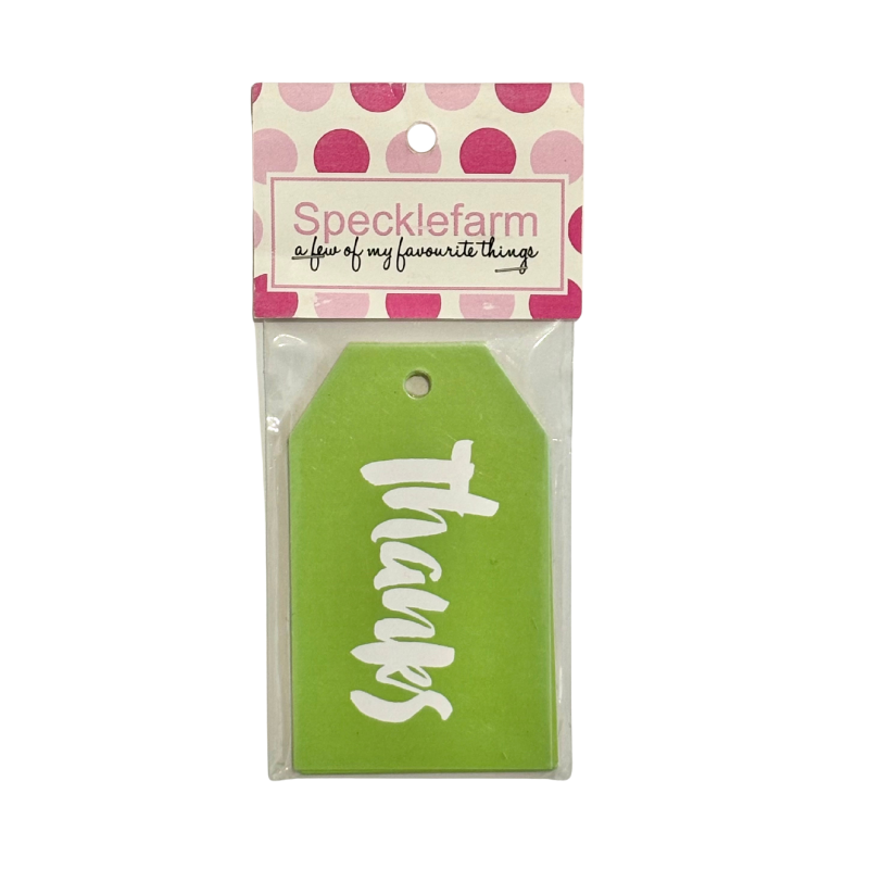 Lime Thanks Gift Tag