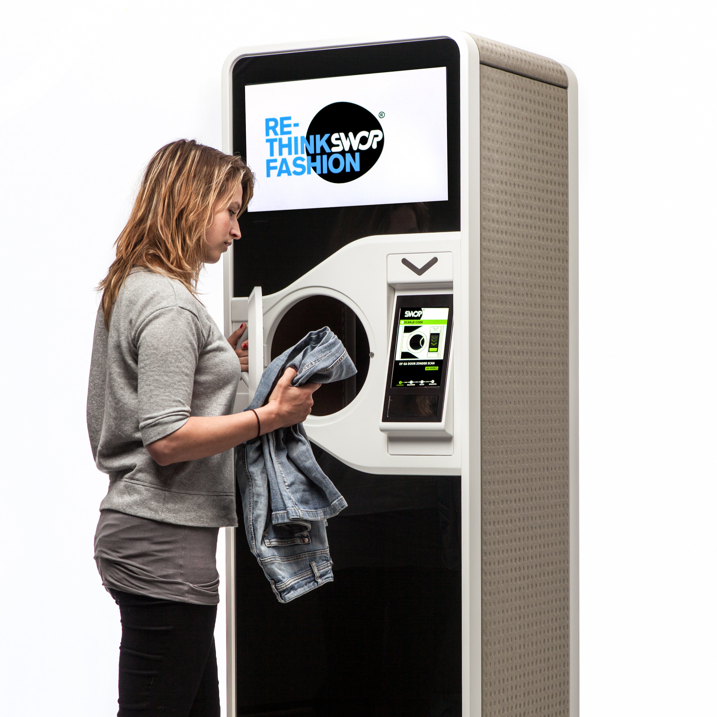 thanks to this machine, all clothing is recycled for re-use