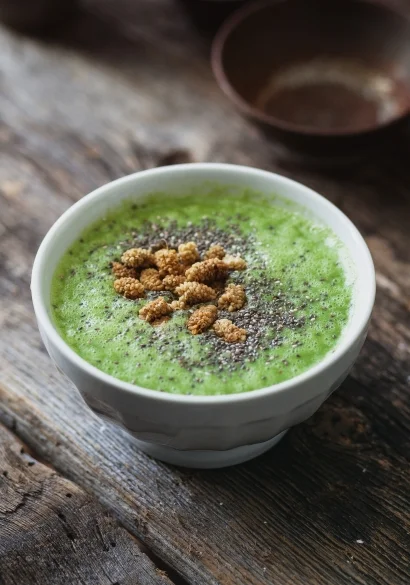 Te invito a probar esta receta de smoothie bowl verde, la foto es de un blog que me encanta que se llama "Trois fois par jour". Prometo subir mi propia foto en instagram @sfhealthcoach