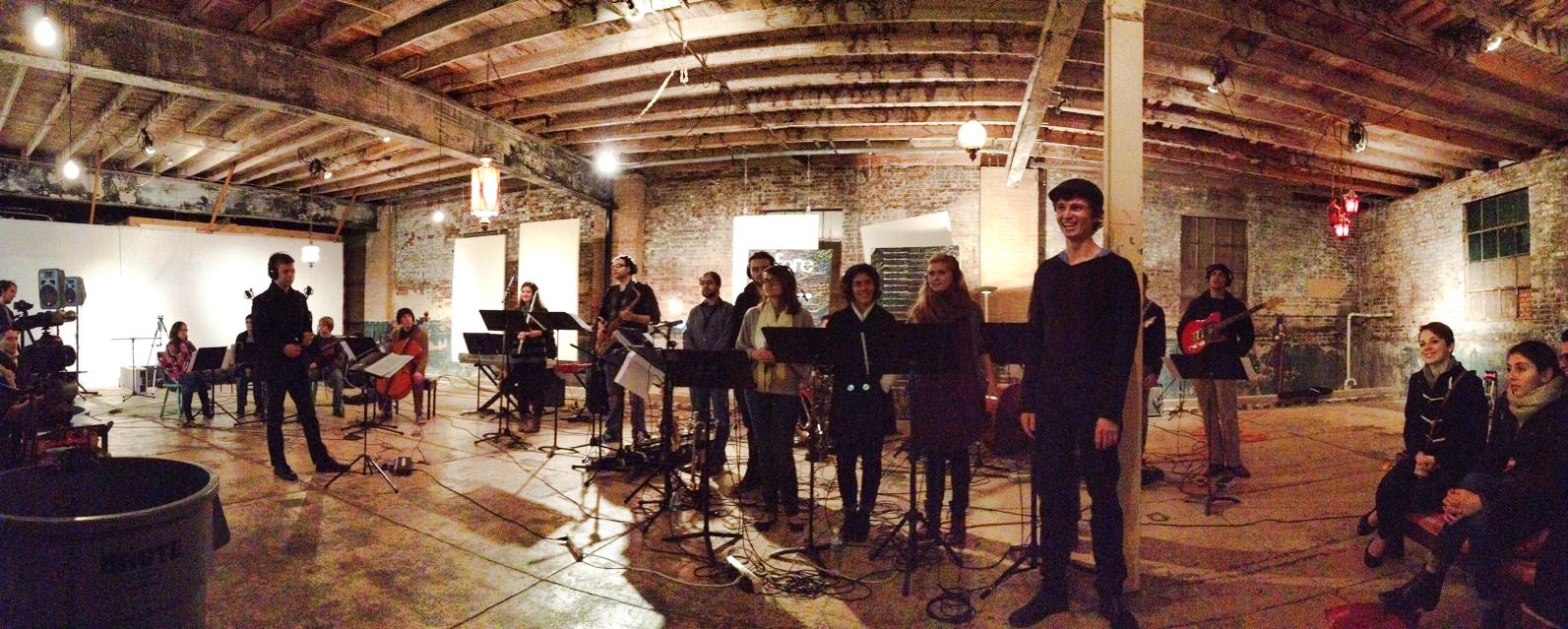 Post performance of the Before I Die... music project in Denton, TX.