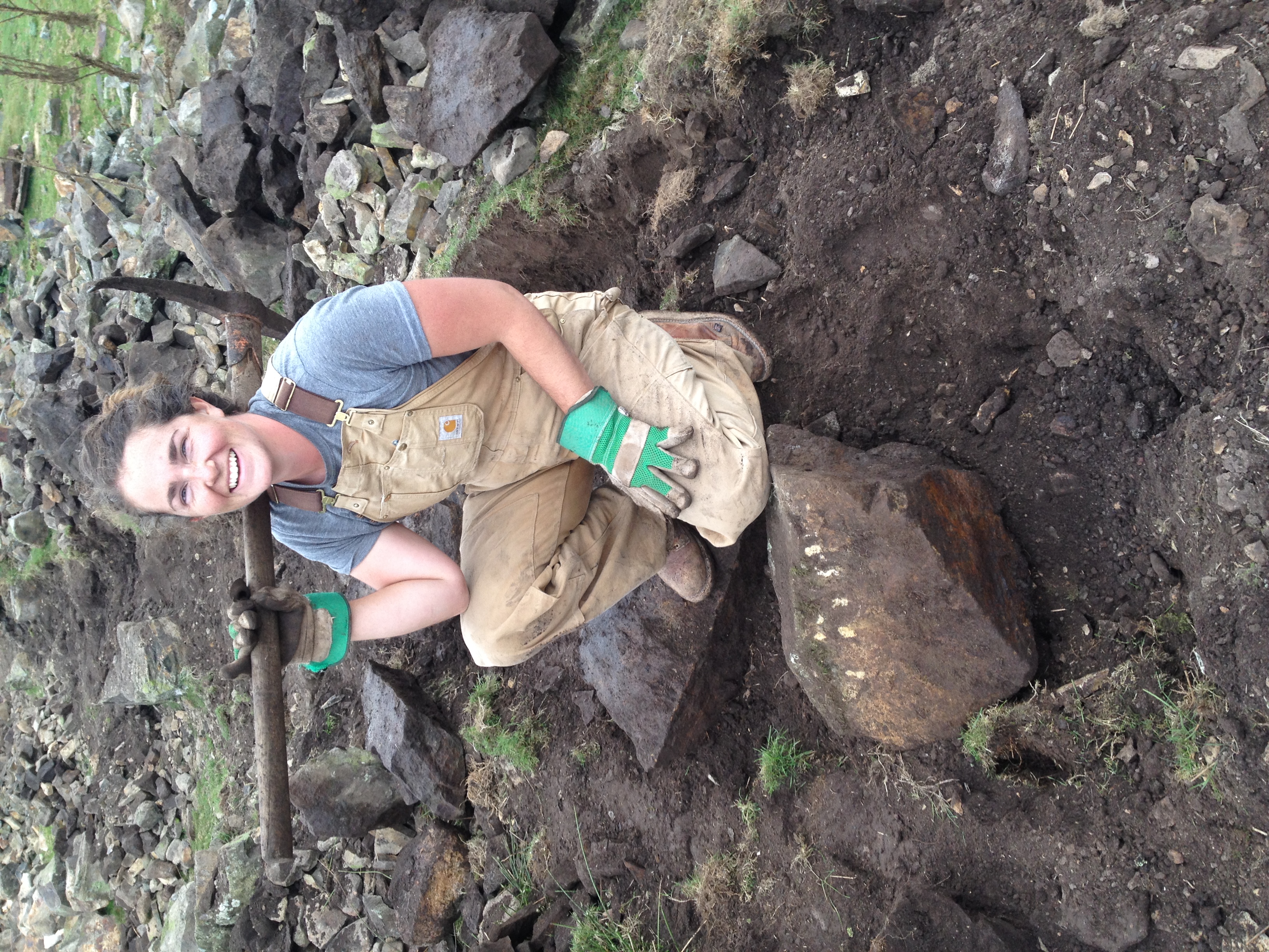With stones heavier than I am, near Howey, Wales, 2014