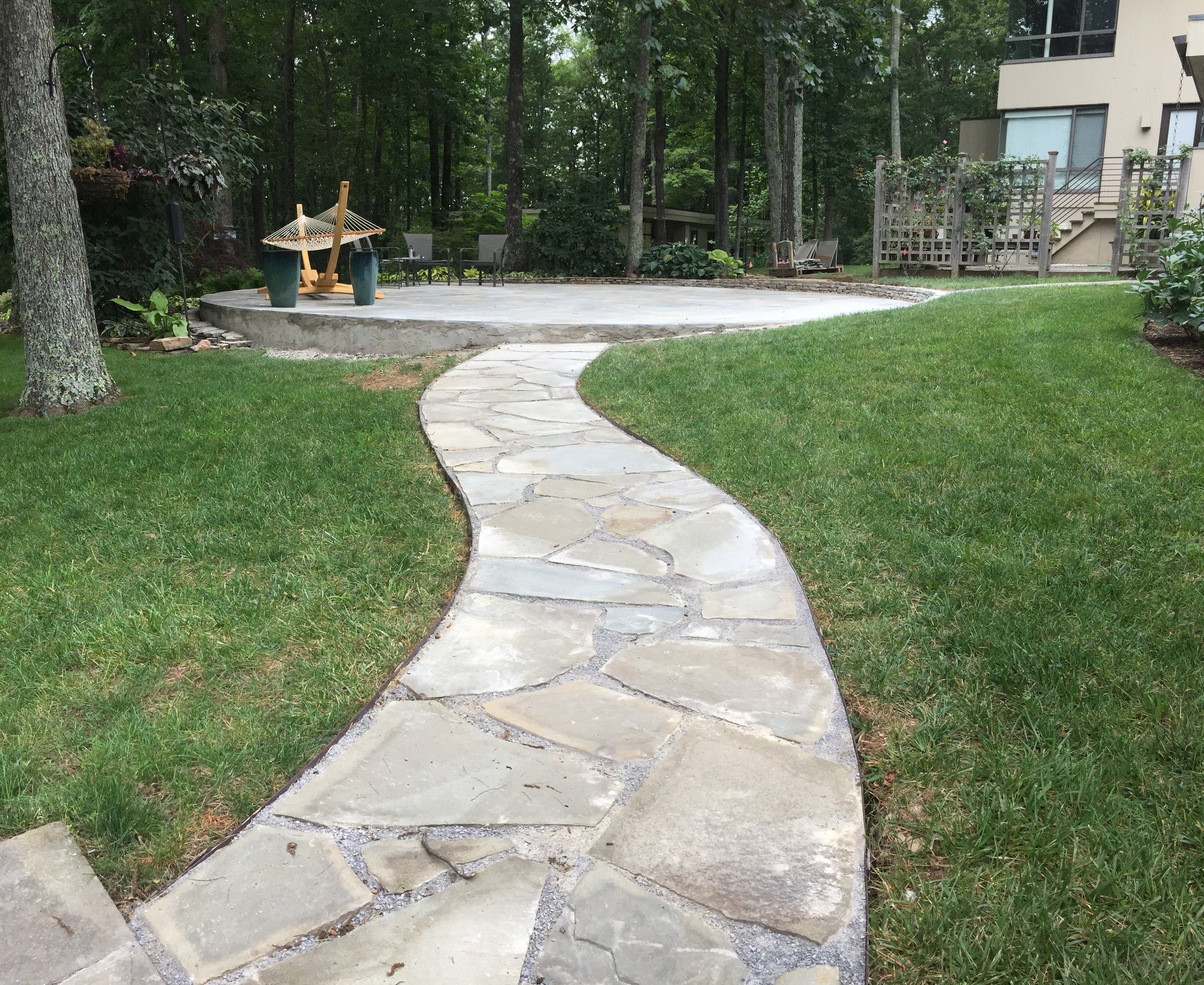 Bluestone walkway