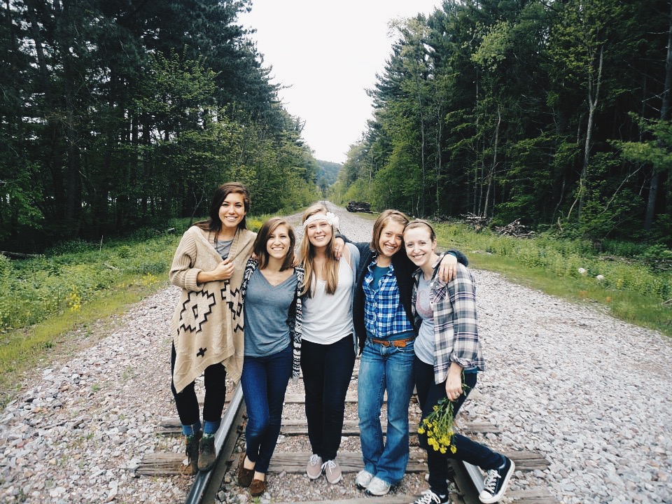 My forever and always best friends. The girls who have been in my wedding and who I still text nearly every day. Here we are on a camping trip to Devil's Lake orchestrated by Meghan.