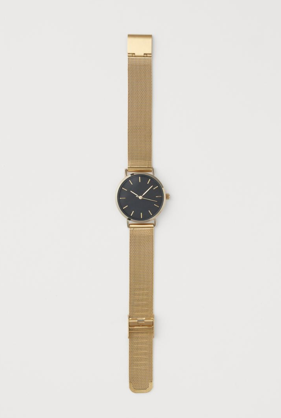 Gold Metal Wristwatch