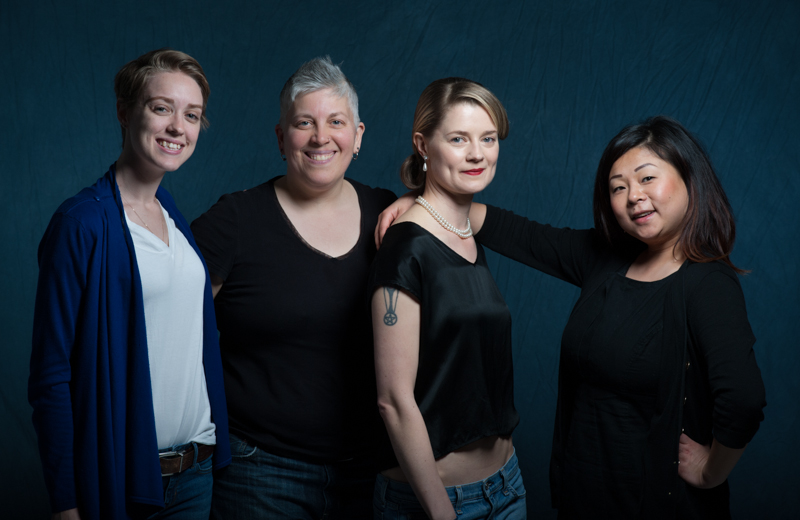 Awesome team: Assistant Bridget Shacklette, MOI, Model Eliza Hargreaves, Hair Stylist Hair by Soo.