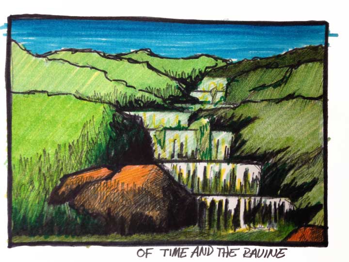 River sketch, 1975