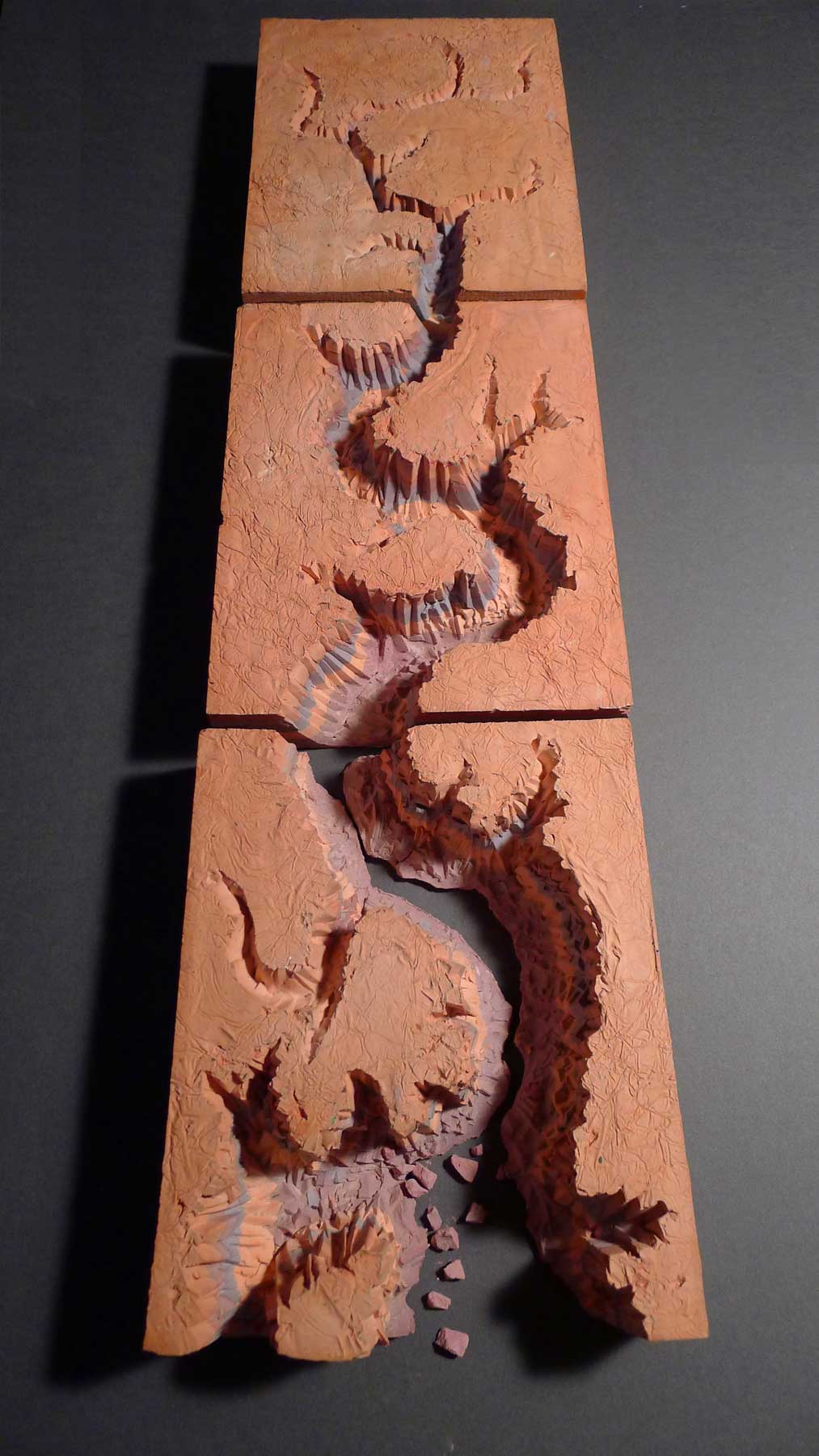 Canyon in Three Parts, plaster 1986