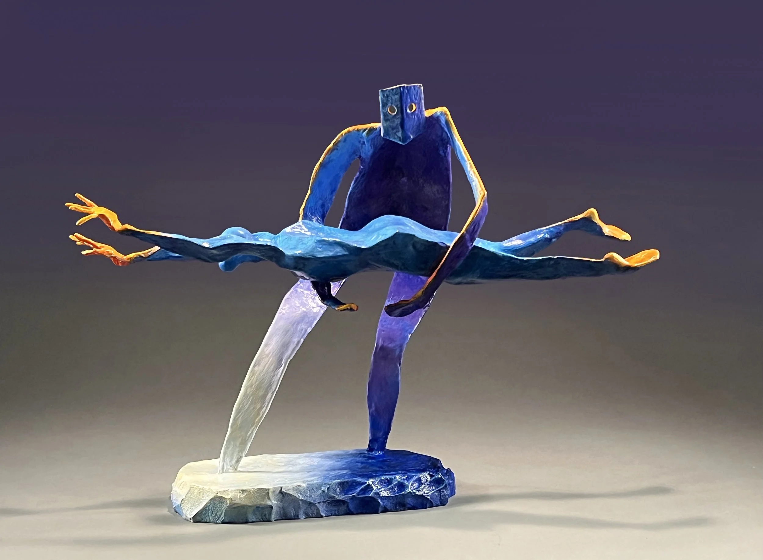 Mixed media sculpture example of negative space and unanswered question