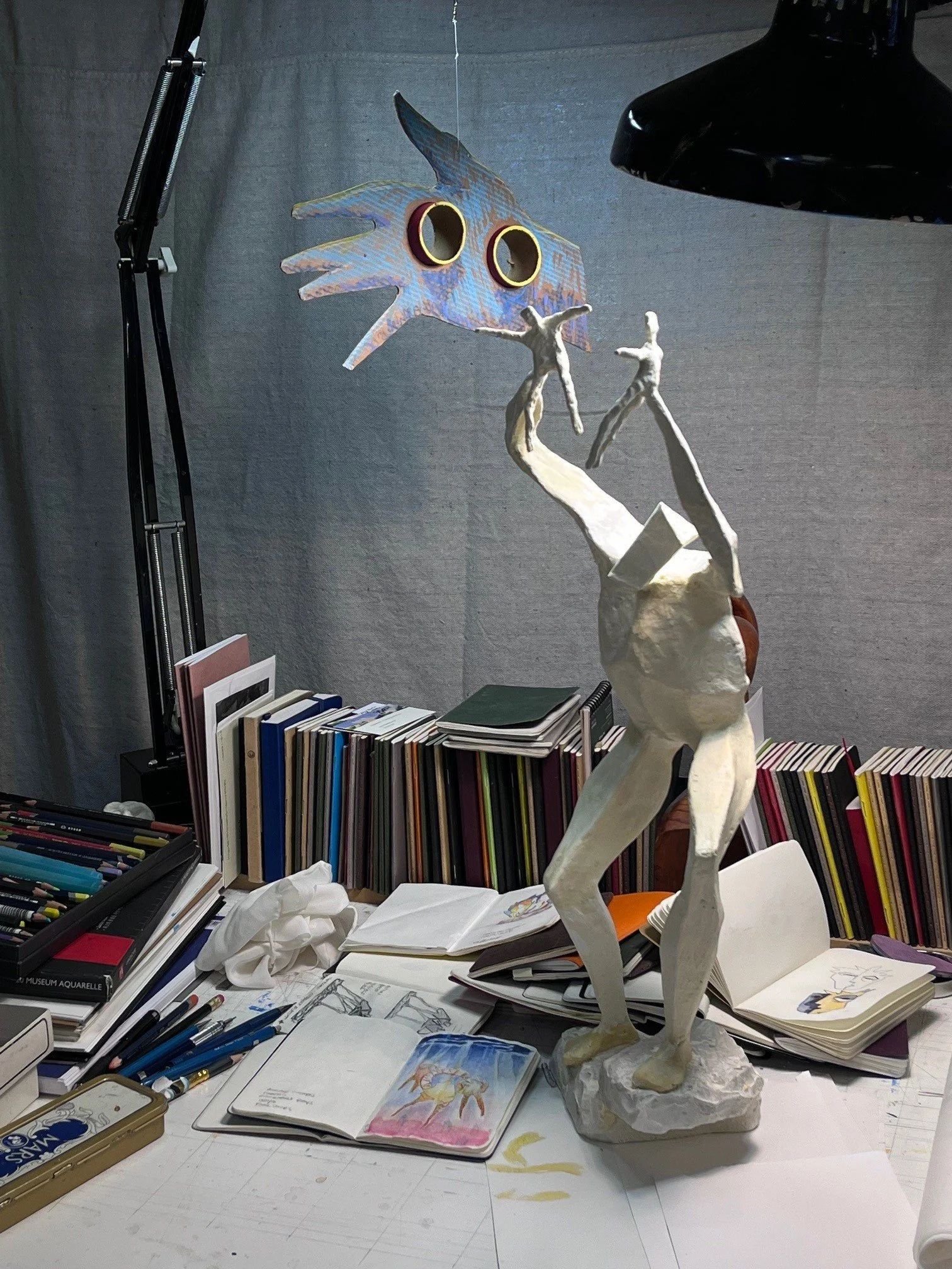 sketchbooks of works in progress