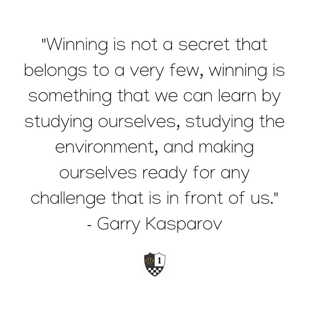 Winning is something that we can learn ♟
🔘
🔘
🔘
#chess #tampachess #chesseducation #chesslover #chessmaster #chessnotcheckers #chessboard #chesstime #chessmoves #chessset #chessgame #chessclub #chessquotes #garrykasparov